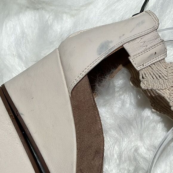 New Lucky Brand Macramé Wedge Sandal Size 7.5M.  B86 - Picture 4 of 9